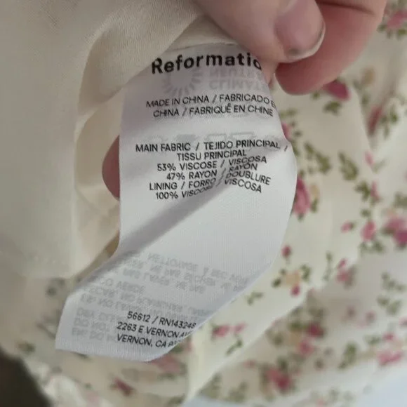 Reformation Ladonna Dress 8 NWT - Picture 7 of 7